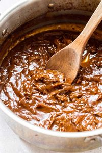 Short ribs braised with mushrooms and red wine until they're falling about tender. Serve the sauce with pappardelle pasta for a rich and decadent cold-weather dinner. #shortribs #pasta #mushrooms