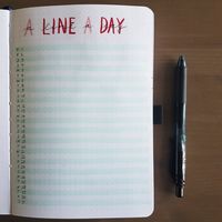 A line a day spread.