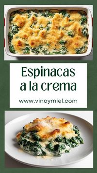 Este plato es una forma ideal de intentar que los niños aprendan a comer #verduras. Esto, unido a las propiedades nutritivas, vitaminas, minerales y fibra que aportan las #espinacas lo convierte en un plato de lo más completo.  #espinacasalacrema #recetas  #recetas #recipe  Pulsa en el enlace para ver la receta completa.