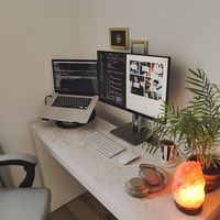 cozy student study desk