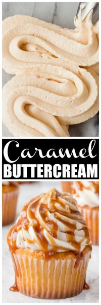 This Caramel buttercream frosting is the best caramel frosting every! Perfect for decorating cakes, cupcakes and using as a cake filling. This Caramel Buttercream Frosting is just like you would get at a bakery! #MidgetMomma #Bakery #Baking #Cake #Cupcakes #caramel