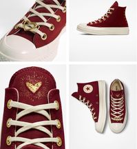 NEW Women's CONVERSE Hearts Valentines Day Chuck 70 Platform Lift Shoes A03931C | eBay