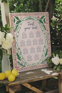 Colorful Floral Wedding Seating Chart, Printable Wedding Table Plan, Wedding Plan, Garden Wedding, Wedding Seating Floral Wedding Sign DAGNY by ForeverPrintDesign on Etsy