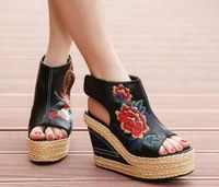 National Wind Embroidered Lady Sandals