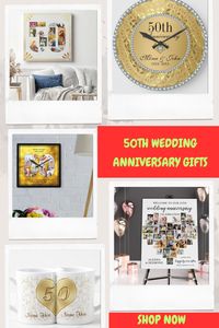 Grab 50th Wedding Anniversary gift for your parents now! #giftideas #anniversary