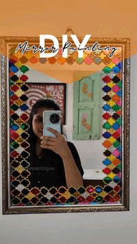 Hand-painted Mirror Design Ideas for home decor.