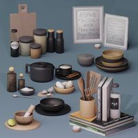 SnootySims Wooden Noir Kitchen Set | Patreon