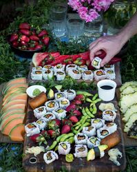 sushi grazing table