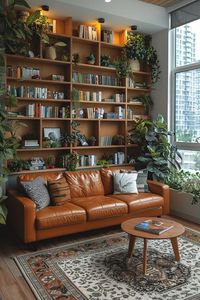 Imagine blending the warmth of wood with the sleek design of the 50s and 60s. A cozy mid-century modern living room balances form and function.