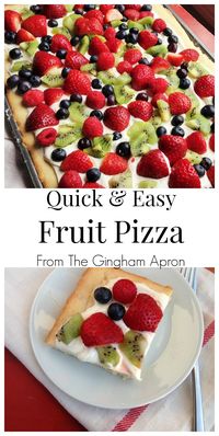 Quick and Easy Fruit Pizza