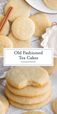 Simple sugar cookies that are soft, delicious, and great with a cup of coffee or tea, these Old Fashioned Tea Cakes are always a winner!