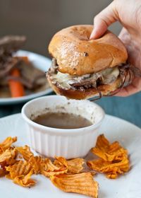 Slow Cooker Beef Brisket French Dip Sandwiches. These sandwiches are really, really good. And the whole process is made so easy by the trusty slow cooker.