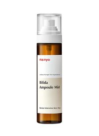 A wonderful boost of hydration and nourishment in one easy step. A restorative addition to your well-aging routine, the Bifida Ampoule Mist combines bifida lacto complex to repair damaged skin, peptides to fortify the moisture barrier, and mushroom complex to nourish and protect. With daily use, look of wrinkles and fine lines can diminish over time. 120ml How To Use After cleansing or before makeup, spritz two to three times from a distance and gently tap product into face until absorbed. While