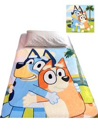 Soft Plush Bluey and Family Throw Blankets