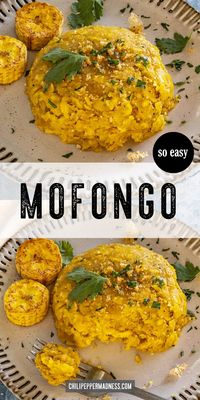 Mofongo is a classic Puerto Rican dish made with fried green plantains mashed together with bacon or chicharrones (crispy pork cracklings), offering a flavorful and simple homemade treat.