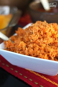 Our easy Restaurant-Style Mexican Rice rivals anything you can get in a restaurant. It has the perfect consistency and just the right amount of seasoning. #MexicanRice #SpanishRice #Rice #MexicanRiceRecipe #MexicanFood