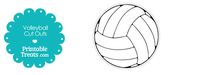 Printable Volleyball Cut Outs