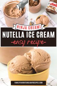 Learn how to make Nutella ice cream in your Ninja Creami! The chocolate hazelnut spread brings flavor and sweetness to this easy recipe!