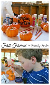 MUST PIN post for planning a simple Family Style Fall Festival by 3 Little Greenwoods