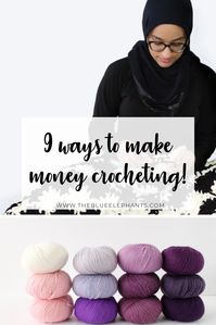 There are several ways to make money crocheting. I've put together a list of 9 ways to add a little extra to your income and the resources to get you started!