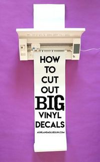 How to cut and apply big pieces of vinyl! - A girl and a glue gun #vinyl #htvvinyl #silhouetteamerica