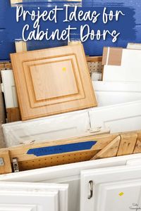 Habitat ReStores are often filled with all sorts of cabinet doors for upcycle projects- in all sorts of sizes, materials, and colors. And if you've ever needed some inspiration for what to make with them, this this collection of repurposed projects is exactly what you need!