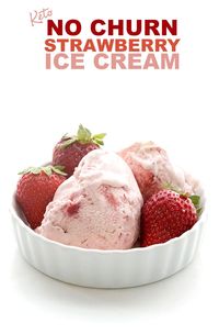 Easy Keto Strawberry Ice Cream | All Day I Dream About Food