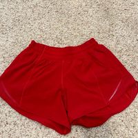 Nwot No Signs Of Wear! 4”Inseam Dark Red Color Size 4