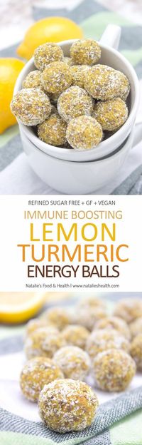 Lemon Turmeric Energy Balls rich in beautiful citrus aroma enriched with turmeric, and chia seeds. These immune boosting, refined sugar-free energy balls are rich in fibers and plant-based proteins. Perfect for everyday snacking. CLICK to read the recipe or PIN for later!