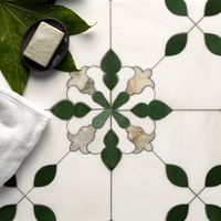 With Snow White, Calacatta Green, E1620 Polished Esme Marble Mosaic you can make any room look perfect and pristine. The beauty of mosaic tiles is hard to deny: whether you want the bold feel or some softer tones for your home decor, there's a mosaic out there waiting just for you. Marble is a material that has been used by the rich and powerful for centuries. The ancients, like Egypt's Pharaohs had marble in their tombs to show off how much they could afford. If you're looking for exclusivity t