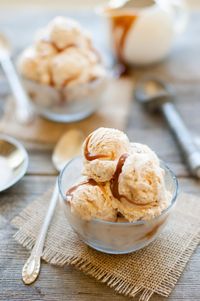 I might actually eat this ice cream. NO SWEETENED CONDENSED MILK: Homemade Salted Caramel Ice Cream