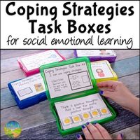 Use these coping strategies task boxes to practice social emotional learning skills in a hands-on and interactive way! Skills targeted include matching, identifying, and choosing coping skills. A total of 12 task boxes are included, each with 12 cards. These would be an ideal way for educators to ta...