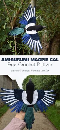 Amigurumi Magpie Free Crochet Pattern