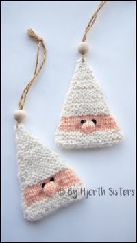 Christmas Ornament Free Knitting Patterns - Six Clever Sisters