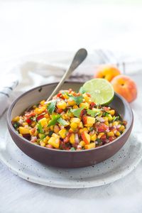 Fresh Peach Salsa Recipe - Bursting with Summer Flavor! | Feasting at Home