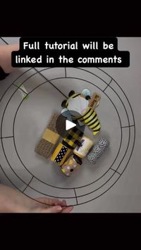 14K views · 187 reactions | Bee Themed Ribbon Wreath | We Craft Around | We Craft Around · Original audio