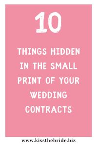 Planning your wedding means keeping an eye on the details on everything from communication to contracts and finances. We have rounded up 10 Things you will likely miss that may come as a nasty shock while planning your wedding. Follow our best wedding planning tips to help you avoid any wedding planning nightmares. #weddingplanningtips #weddingadvice