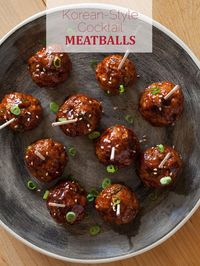 Korean-Style Cocktail Meatballs