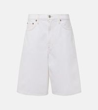 Nolan high-rise Bermuda shorts in white - Agolde | Mytheresa