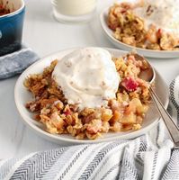 Vegan Rhubarb Crumble (Gluten-Free) - Plant Based Jess