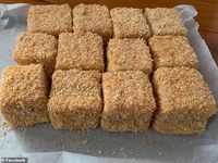 Father invents recipe for 'Caramilk lamingtons' putting a quirky spin on Australia's favourite cake