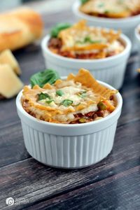 Single Serve Healthy Lasagna