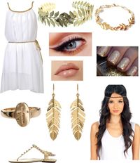 "Greek goddess (Halloween party with Harry)" by milinda-guerra ❤ liked on Polyvore