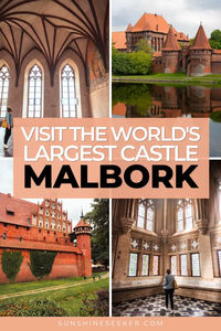 Click through for a complete guide to Malbork Castle in Poland. It is the largest castle in the world. What you need to know before visiting Malbork Castle. You can easily get here from Gdansk by car, train or guided tour. It is a must while in northern Poland.