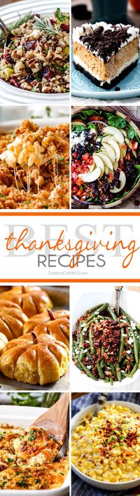 Over 25 of the BEST Thanksgiving Recipes from appetizers, sides and desserts all in ONE spot!  You are guaranteed to find a new family favorite everyone will go crazy over!