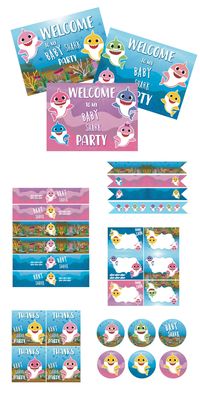 If you have a kid who loves Baby Shark, then these FREE Baby Shark party printables are just what you need to decorate it inexpensively!