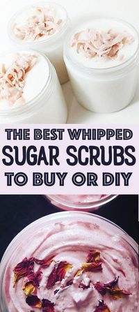 Best Whipped Sugar Scrubs! Get your sugar fix with one (or all!) of the 17 best whipped sugar scrubs to buy or DIY! One of my favorite in-shower treats is an emulsified whipped sugar scrub. Simply nothing beats the cloud-like airiness of a whipped sugar scrubs! Learn how make homemade whipped sugar scrubs now to give as handmade gifts or as a treat for your own skin.