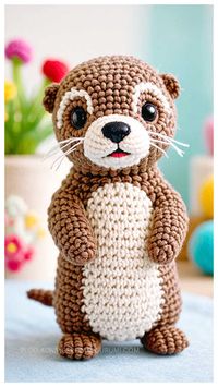 Ollie the Otter Amigurumi Free Crochet Pattern