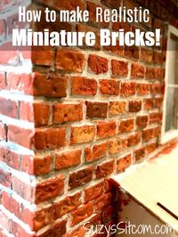 Miniature Crafts: How to Make Realistic Miniature Bricks