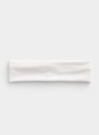 Simons - Solid stretch headband Simons Keep your hair back with this soft and stretchy, monochrome accessory | Women's Solid Stretch Headband in Ivory White